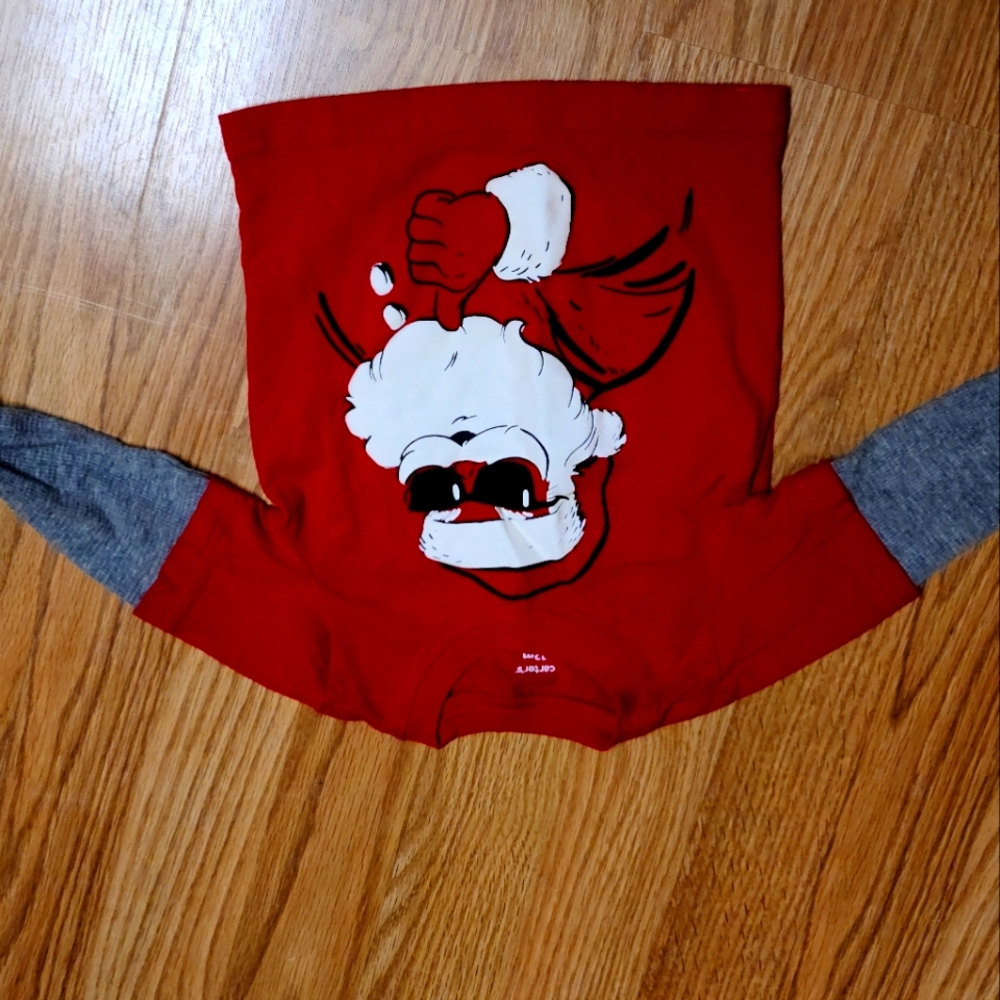 Carters 12m Santa long sleeved tshirt
